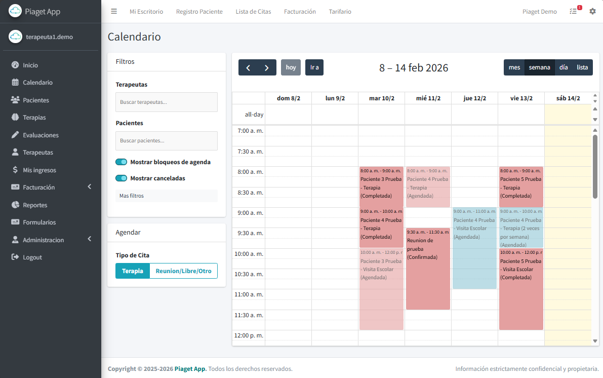 Agenda para psicologos
